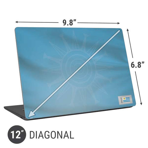 Uruguay Soccer Flag Universal Laptop 12in (9.8 x 6.8in) Skin